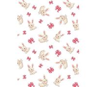 Bunny Rabbit Notebook: Cute Rabbit & Bow Design| Gift for Animal Lovers, Teens & Kids | For journaling, note-taking and to-do-lists | A4 | 120 lined pages