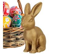 Bunny Resin Statue - Animal Sculpture Figurine, Desk Decor with Cute Design, Decorative Figurine, Home Ornament, Bunny Figure for Easter Spring Bedroom Garden Lawn Indoor Outdoor Car Interior