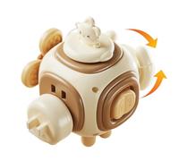 Bunny Sensory Activity Cubes - Six Sided Box, Preschool Learning Function, Activity Cube with Fun Design, Educational Toy with Colorful Elements, Sensory Activities Cubes, Compromiso Play Use