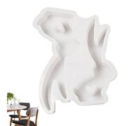 Bunny Shaped Mold, Cute Soap Mold, 12x3x15inches, Versatile Candle Making Supply, Compact Hollow Heart Plaster, Versatile Design for Wedding and Home Table Decor