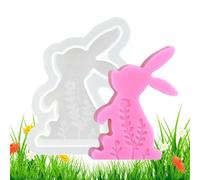 Bunny Shaped Silicone Mold - DIY Craft and Baking Tool | Soft Flexible Animal Mold for Chocolate, Soap, Resin, Clay, Candle Making, and Handmade Projects