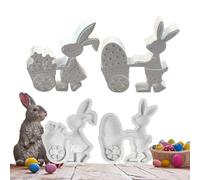 Bunny Shaped Silicone Molds, Easter Rabbit Baking Mold, Fondant Silicone Molds, Candle Making Silicone Molds, Easter Party Supplies Molds, Spring Decoration Silicone Molds, Flexible Bunny Molds