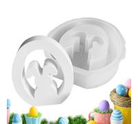 Bunny Silicone Mold - Conejo Candle For Resin Casting, Easter Egg DIY Craft Tool Durable Flexible Accessory| Artesanías Epoxy Molds With Not Stick Design Candle Postre Fondant Cake