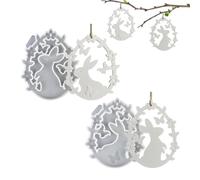 Bunny Silicone Mold, Easter Silicone Molds, Spring Rabbit Bunny Mould, Epoxy Resin Casting Molds For Resin Craft DIY Lovers Family Friends Holiday Party Home Accent