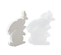 Bunny Silicone - Non Stick Bunny with Butterfly Design, Flexible Crafting for Easter Spring Candle Making, Resin Casting, Soap, Wax, Plaster, Diy Decorations