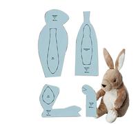 Bunny Stencil Set - Hare Assortment Templates, Set of 4 Acrylic Easter Rabbit Stencils for Home Decor, Handmade Crafts, Card Making, Scrapbooking, and Creative Projects