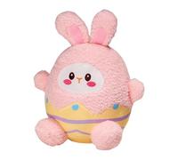 Bunny Stuffed Animal, Comforting Animal Doll, 25cm, Easter Eggshell Rabbit Plush Toy, Soft Throw Pillow, PP Cotton Filling, Short, Sturdy, for Kids, Adults