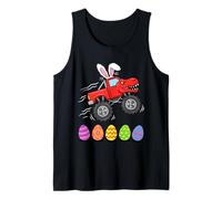 Bunny T-Rex Monster Truck - Huevos de Pascua para niños pequeños Camiseta sin Mangas