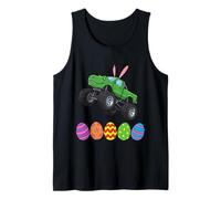 Bunny T-Rex Monster Truck - Huevos de Pascua para niños pequeños Camiseta sin Mangas