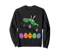 Bunny T-Rex Monster Truck - Huevos de Pascua para niños pequeños Sudadera