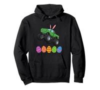 Bunny T-Rex Monster Truck - Huevos de Pascua para niños pequeños Sudadera con Capucha