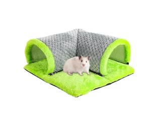 Bunny Tunnel | Hamster Tube and Tunnel Bed | Washable Small Animal Activity Fun Tunnels Hideaway Toys for Chinchilla Ferret Squirrel
