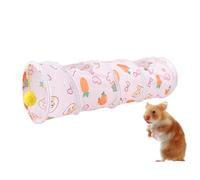Bunny Tunnel, Small Pet Ejercise Tubos, 21,65 x 6,3 pulgadas, Foldable Interactive Toy with Play Ball, Fun, Rabbit Play Tube for Rabbits, Hamsters, Hedgehogs, Hiding and Resting