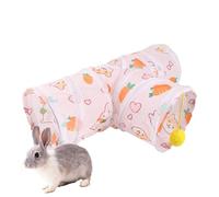 Bunny Tunnel, Small Pet Exercise Tube, 18.11x6.3 Inches Foldable Resting, Interactive Play Tunnel for Rabbits, Ferrets, Hamsters, Chinchillas, Hedgehogs, Toy Active Pets