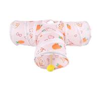Bunny Tunnel, Small Pet Exercise Tubes, Foldable Tunnels, Interactive Toy with Play Ball, For Rabbits, Ferrets, Hamsters, Chinchillas, Hedgehogs, Hiding and Resting Spotlight