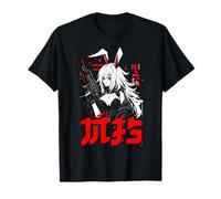 Bunny Warrior Girl Assault Red Eyes Cyberpunk Camiseta