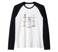 Bunny Yoga Funny Rabbits In Yoga Poses - Camiseta Deportiva Camiseta Manga Raglan