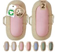 Bunnyjik Orgánico Sábana Bajera Moisés 28x74 Ovalada de Algodón 190GSM Extra Gruesa, Certificada Gots - Juego de 2 Sábanas Capazo - Suaves, Transpirables, Ajustables, Lujosas