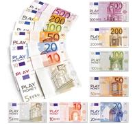 BunnyJOY Dinero de Juego para Niños Set de 210 Billetes Juguete Educativo para Juegos de rol Aprendizaje del Cálculo