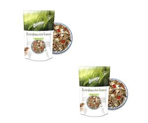 bunnyNature HámsterTraum Expert - Juego de 2 unidades de 500 g, pienso completo para hámsteres enanos, contiene pequeñas semillas y gusanos de la harina, sin extruidos ni pellets, sin fruta