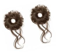 Buns Elásticos Extensión Del Cabello Para Niños Desgaste Diario Campo Sintético Desordenado Fácil De Usar Fácil De Usar Para Peinados Instante Bod Band