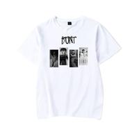 Bunt Merch - Camiseta de manga corta con logotipo gráfico clásico, diseño de álbum de turismo, a la moda, unisex, ropa para el verano, blanco, 3XL
