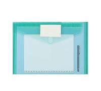 Bunte Ordner für Akten - wasserfeste, durchsichtige Aktentaschen im A4-Format | Dokumententasche zum Aufstecken, transparenter Umschlagordner | Tragbare Aufbewahrung von Büromaterial für Dokumente, Re