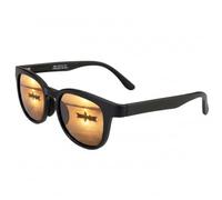 BUNVICK Gafas de Sol Genuinas de Vidrio Polarizadas de Alta Definición Hombres y Mujeres, Diseño Italiano, Lentes de Vidrio Verdadero Corning（4502 Rome Brown）