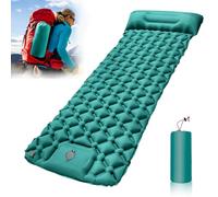 BUOAZR Esterilla Camping Autoinflable, Colchón d Ultraligero Inflable con Bomba De Pie, Portátil Colchón de Aire Hinchable para Camping, Almohadilla para Dormir de Acampada para Playa