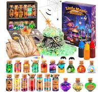 BUOAZR Pociones Magicas Niñas, 20 Botellas de Poción Mágica, Piedras de Cristal,Mariposas, Kit De Manualidades para Niños 6 7 8 9 10 11 12 Años, Creative Juego Educativo Navidad Cumpleaño Regalo