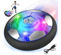 Buoeuik Balón Fútbol Flotante, Air Power Football Regalo Niño 3 4 5 6 7 8 9 Años Pelotas de Futbol Recargable Juegos Interactivos Air Hockey Soccer con Luces LED Juguetes para Niños Niñas