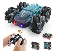 Buoeuik Coche Teledirigido Drift, 4WD Coche RC Acrobacias 2.4GHz Rotación de 360° Juguetes Niños 3 4 5 6 7 8 9 10 11 12 Años, Carro Radiocontrol para Regalos Navidad Cumpleaños Juegos Infantiles