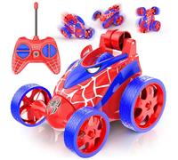 Buoeuik Mini Coche Teledirigido Acrobacia Niños 3 4 5 6 7 Años, Spider Coche RC Radiocontrol 360 Grados de Rotación Remote Control Car Juguete Infantil Regalo Cumpleaños Navidad Juegos