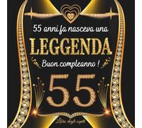 Buon compleanno 55 anni: Libro degli ospiti 55 anni, Auguri e Foto per la Festa di 55° per Uomo e Donna - 100 pagine ( 21x21cm )