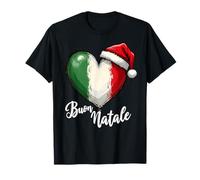 BUON Natale - Árbol de Navidad de Pasta con diseño de Familia Italiana Camiseta