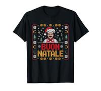 BUON Natale Divertido diseño navideño del Chef Italiano Camiseta