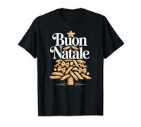 BUON Natale Italia Feliz Navidad Italia Celebración Pasta Camiseta