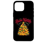 BUON Natale Italia Feliz Navidad Italia Celebración Pasta Carcasa para iPhone 16 Pro MAX