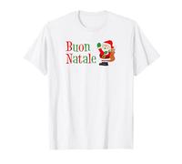 BUON Natale Italiano Feliz Navidad Dibujos Animados Santa Festive Camiseta