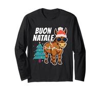 Buon Natale Navidad Italia italianos Manga Larga