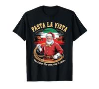BUON Natale Pasta Italiana La Vista Funny Christmas Santa Camiseta