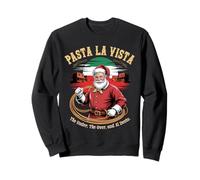 BUON Natale Pasta Italiana La Vista Funny Christmas Santa Sudadera