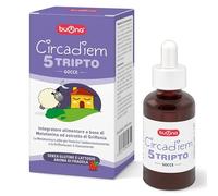 Buona Circadiem 5 Tripto 30 ml con melatonina para niños y griffonia para favorecer el sueño y la relajación, melatonina para niños sin gluten ni lactosa