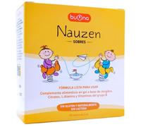 Buona Nauzen 20 Sticks Líquidos de 3ml - Suplemento Infantil para Náuseas, Mareos y Vómitos - Con Jengibre y Vitamina B6 - Alivio Digestivo para Niños y Bebés - Viajes y Digestión
