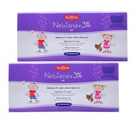 Buona Nebianax 3% Kit Nebulizador Nasal Infantil - Pack Ahorro 2 x 20 Viales de Solución Hipertónica con Ácido Hialurónico + Dispositivo Spray-sol con Elefante - Descongestivo Rápido Bebés y Niños