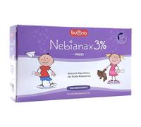 Buona Nebianax 3% Solución Salina Hipertónica con Ácido Hialurónico 20 Viales de 5ml - Descongestivo Nasal para Bebés y Niños - Alivio Rápido de Mocos y Congestión - Apto para Aerosolterapia - Nebial