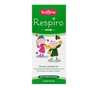 Buona Respiro Jarabe 140 ml | Para Tos Seca y Productiva | Con Miel, Grosella Negra, Grindelia e Hiedra | A Partir de 1 Año | Sin Gluten ni Lactosa | Producto Sanitario