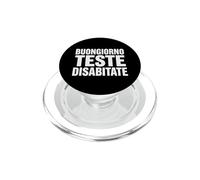 Buongiorno Teste Desabitate Scritta Bold Umorismo Italiano PopSockets PopGrip para MagSafe
