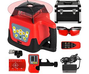 BuoQua Nivel Láser Auto-nivelante Rojo, 250 m Máximo Rango, IP54 Rotatorio Impermeable, Temperatura -20 °C - 45 °C para Construcción