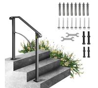 BuoQua Pasamanos Negro Barandilla de Escalera Barandilla Escalera Pasamanos Escalera Pasamanos Barandilla Barandas para Interiores y Exteriores